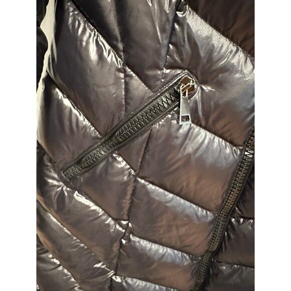 Moncler Marus Hooded Long Chevron Quilted Puffer Jacket Size 5(XXL) - Picture 11 of 15